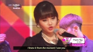 D-Unit - Thank You (2013.05.11) [Music Bank w/ Eng Lyrics]