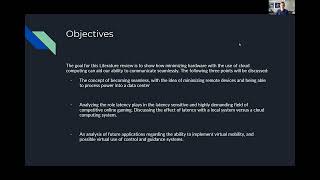 Cloud computing proposal presentations EEL 4781