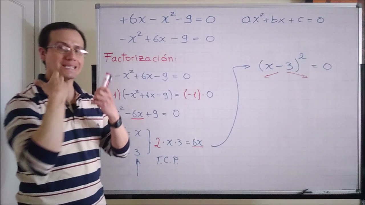 Ecuaciones de segundo grado o ecuaciones cuadráticas raíz doble YouTube