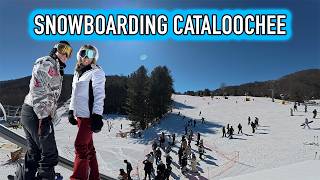Family Snowboarding Trip to Cataloochee Ski Area | Fresh Snow, Blue Skies & Winter Road Trip