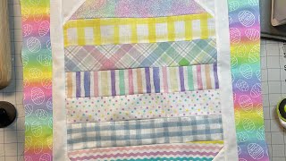 April quilt block tutorial(Easter egg) quilt along