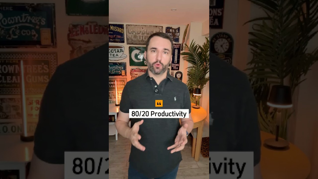 The 80/20 rule that makes you more productive 📊 
