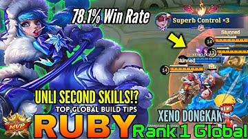 78.1% Win Rate Ruby Crowd Control Destroys Enemy - Top 1 Global Ruby by XENO DONGKAK - MLBB