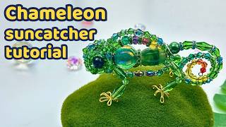 How to Make a Beaded Chameleon Suncatcher 🦎