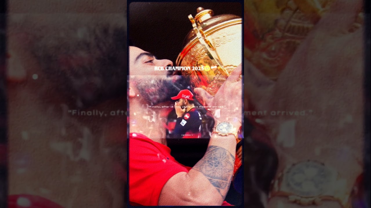 2025 ki memories rcb champion 🏆🥹❤️‍🩹 after18 years