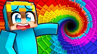 RAINBOW SPIRAL DROPPER in Minecraft! (Custom Map)