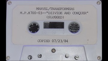 Transformers G1 MP#700-03 Divide and Conquer Master Vocal Track