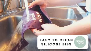 Our Silicone Bibs are SO easy to clean!