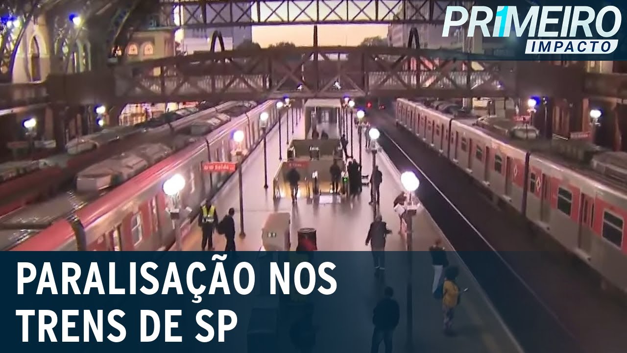Greve em SP: ferroviários protestam por ajuste salarial | Primeiro Impacto (15/07/21)