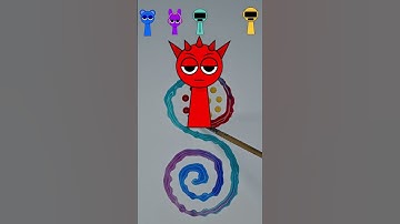 ASMR Color Mixing #sprunki #satisfying #asmr #color #oddlysatisfying