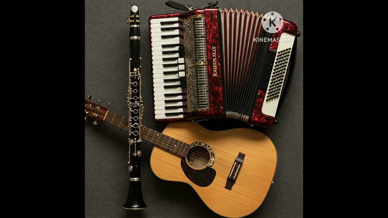 Hinos tocados no clarinete, acordeon e violão