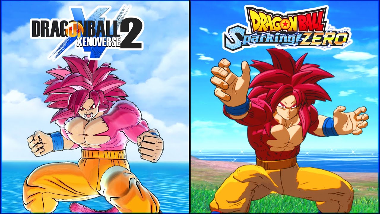 Goku - All Transformations & Attacks | DBXV2 vs DBSZ [SSJ-SSJ2-SSJ3-SSJ4 DAIMA-SSGSS-UI-MUI]