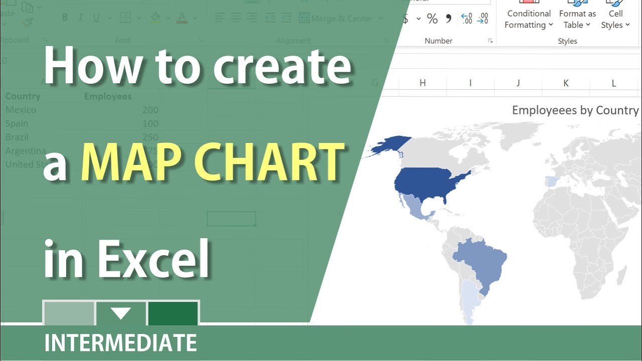 Add Map Chart To Excel 2016