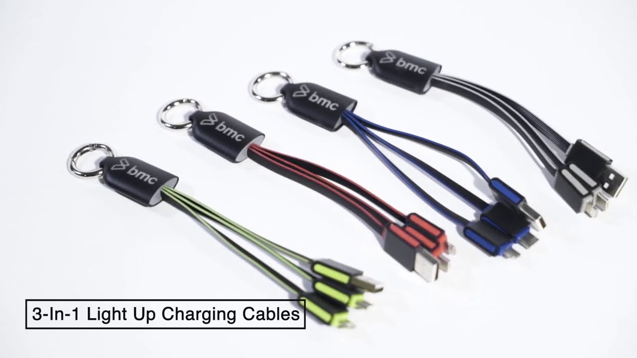 3 In 1 Light Up Charging Cables