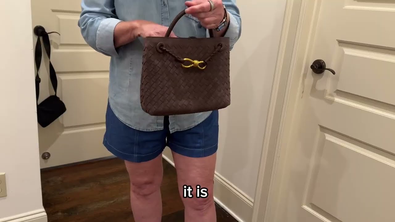 Leather suede woven satchel with handle and crossbody Review