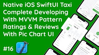#16 My Ratings & Reviews with Pie Chart UI in SwiftUI | Taxi Driver & User App Development