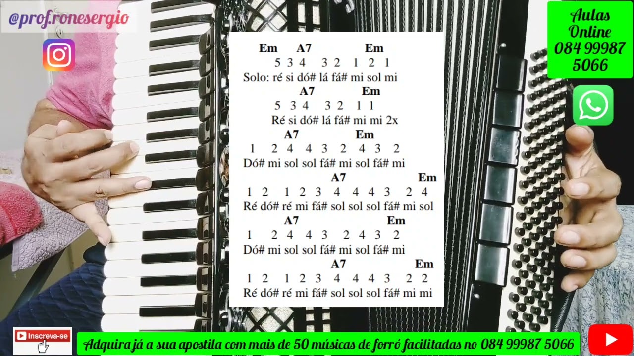 Como Tocar na Sanfona a Música  