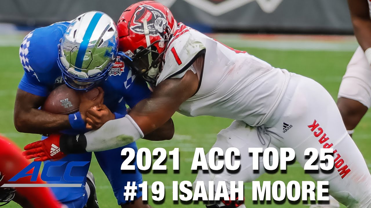 #19 NC State LB Isaiah Moore | 2021 ACC Top 25 Returning Players
