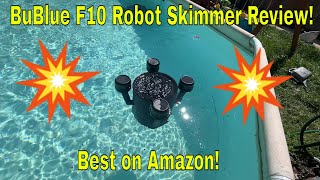 BUBLUE F10 Pool Skimmer Review 🤖 The Smart Robotic Pool Cleaner You Need?
