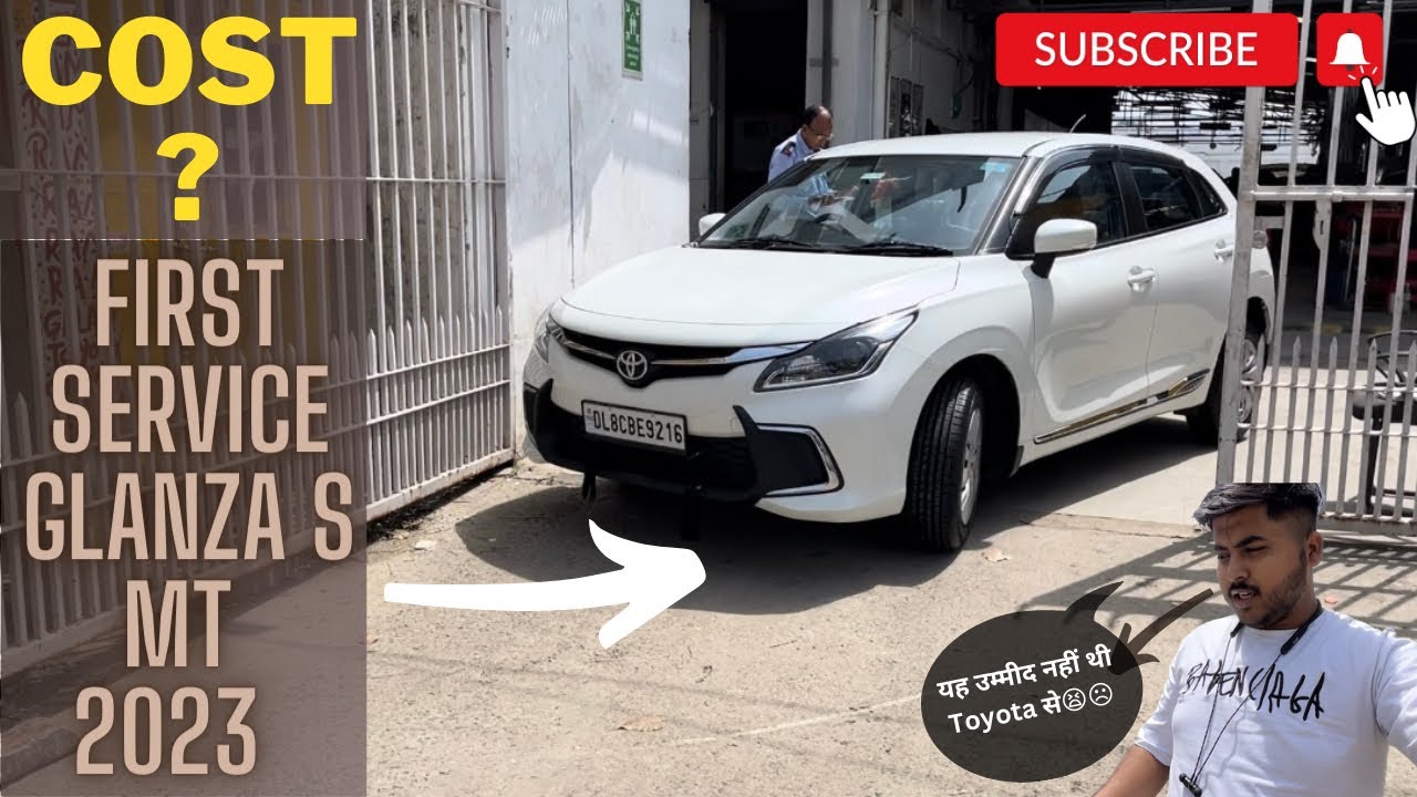 Toyota Glanza 1st Service | After 1000kms | Service Cost ? 🤔| यह उम्मीद ...