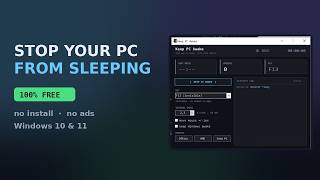 Keep PC Awake - Free Tool to Stop Windows From Sleeping screenshot 1