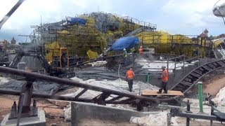 Seven Dwarfs Mine Train Coaster Construction at the Magic Kingdom - Walt Disney World, Opening 2014