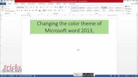 how to change office 2013 themes