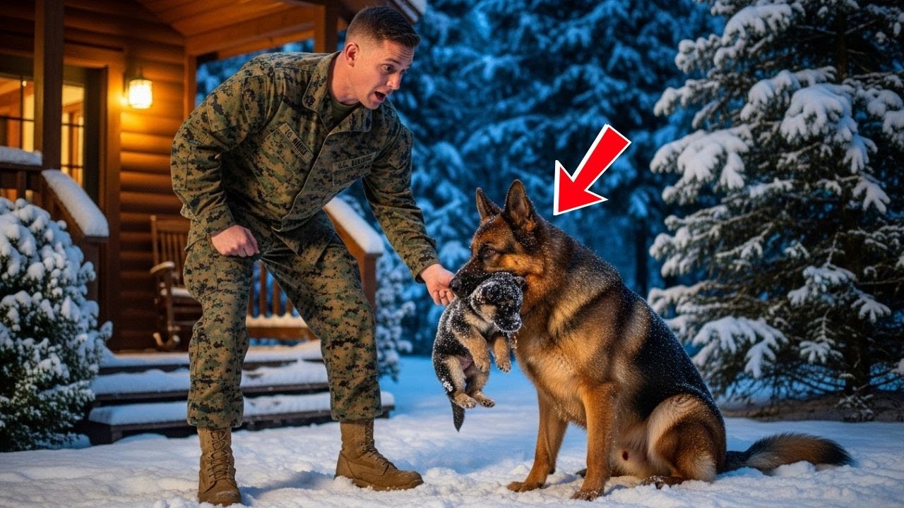 U.S. Marine K9 Finds Frozen Puppy — His Next Move Moves Millions to Tears!!!