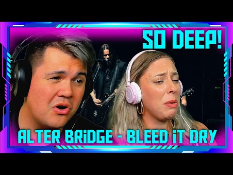Millennials React To Bleed It Dry By Alter Bridge With Lyrics | The Wolf Hunterz Jon And Dolly