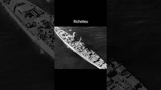 A French Giant Richelieu        #sea #battleship #legendary #history #ww2  #navy#shortvideo #shorts