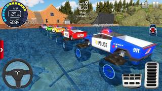 Impossible Car Mega Stunts Ramp Simulator - US Police Monster Truck Driving 3D - Android gameplay #1 screenshot 1