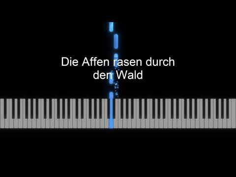 Die Affen rasen durch den Wald - Piano