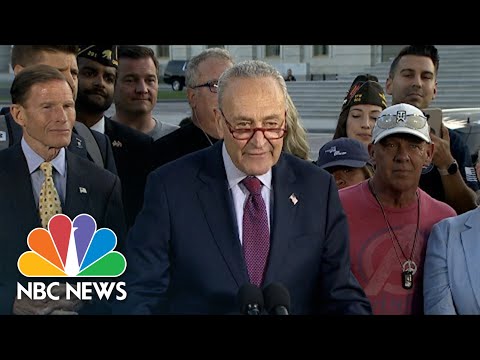 Schumer Celebrates Passage Of Veterans Health Care Bill