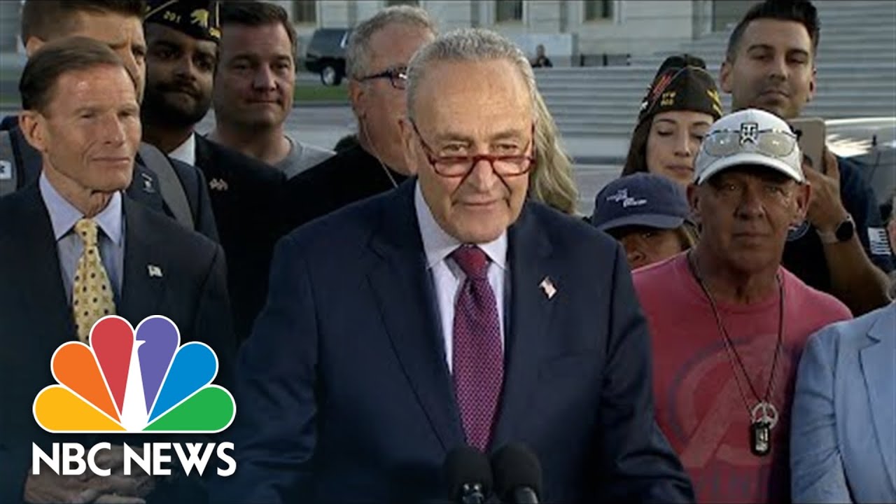 Schumer Celebrates Passage Of Veterans Health Care Bill