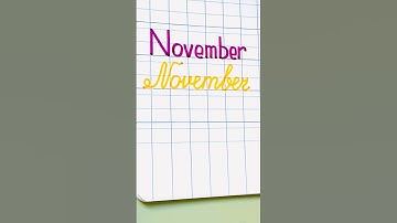How to write month November in cursive / Handwriting / Cursive / A to Z #handwriting #english #atoz