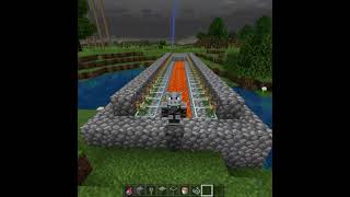 How To Make An Automatic Lava Bridge In Minecraft #Shorts