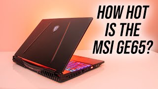 MSI GE65 9SE Gaming Laptop Thermal Testing