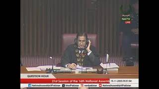 Question Hour - MNA, Dr. Sharmila Saheba Faruqui Hashaam - Parliamentary Sec. Mr. Shahid Usman