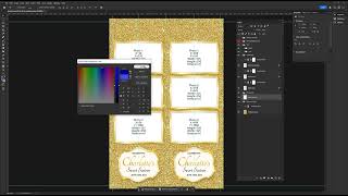 How to Edit A Photo Booth Template with Glitter Effect to a Dark Background in Photoshop screenshot 2
