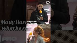 MATTY HARRIS SAID…. #boxingnews #boxing #mattyharris
