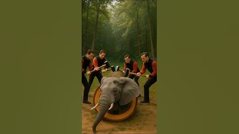 rescue elephant from giant🤯#funny #animals #shorts