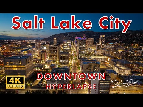 Downtown Salt Lake City 4K Drone Hyperlapse