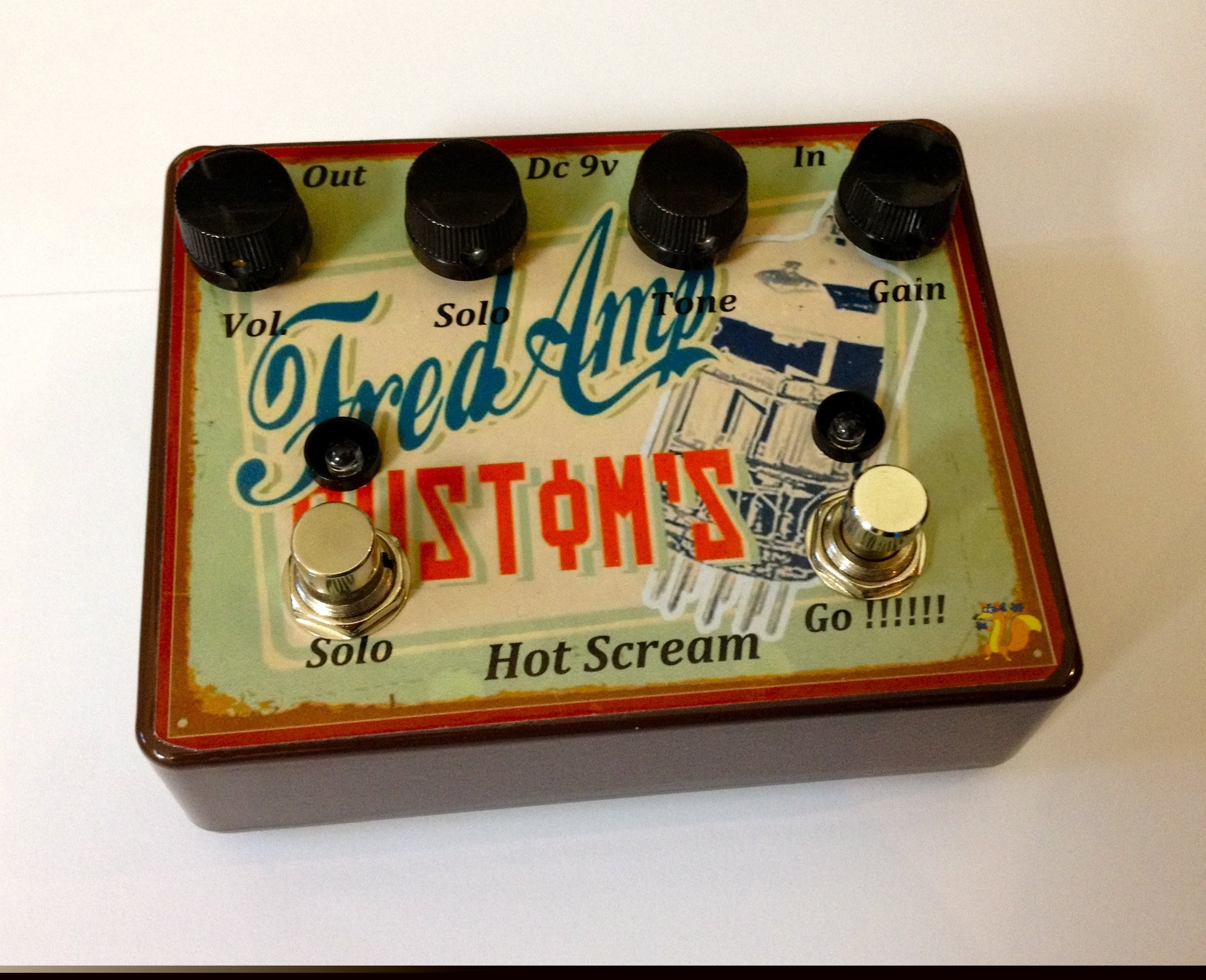 FredAmp Hot Scream Overdrive , demo by Martial Allart