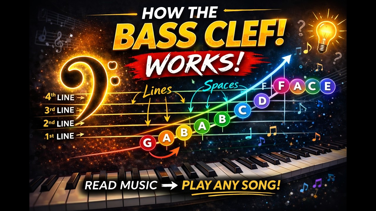 Басовый ключ простыми словами (больше никакой путаницы)