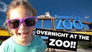 CAMPOUT AT THE ZOO??!! 🦁 | Overnight at the Kansas City Zoo | WE GOT A PRIVATE TOUR!!