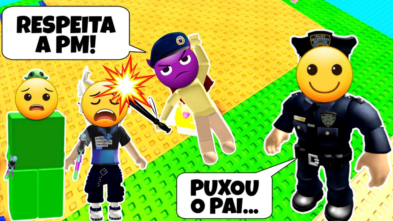 A Filha Do Policial Que Bate Em Pessoas E Manda Na Rua - História Roblox 