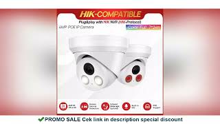 4MP ColorVu POE IP Camera IR Night Colorful 2K Build in MiC IP67 H.265 Human Vehice Security Detect