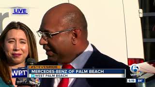 Steve Weagle in West Palm Beach raising money for the Red Cross