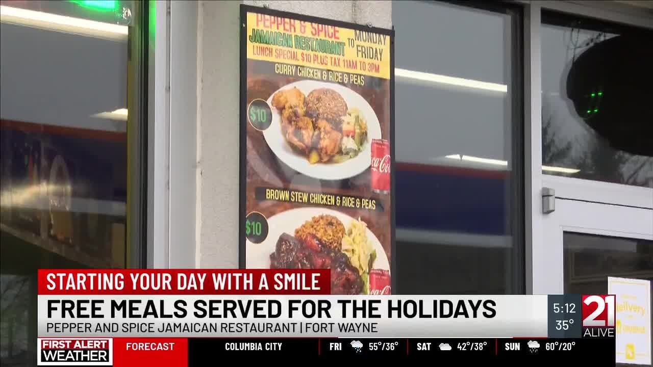 Pepper & Spice Jamaican Restaurant serves free meals on Christmas Day