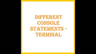 JavaScript Console Statements - Tutorial - UI UX Docs Shorts3